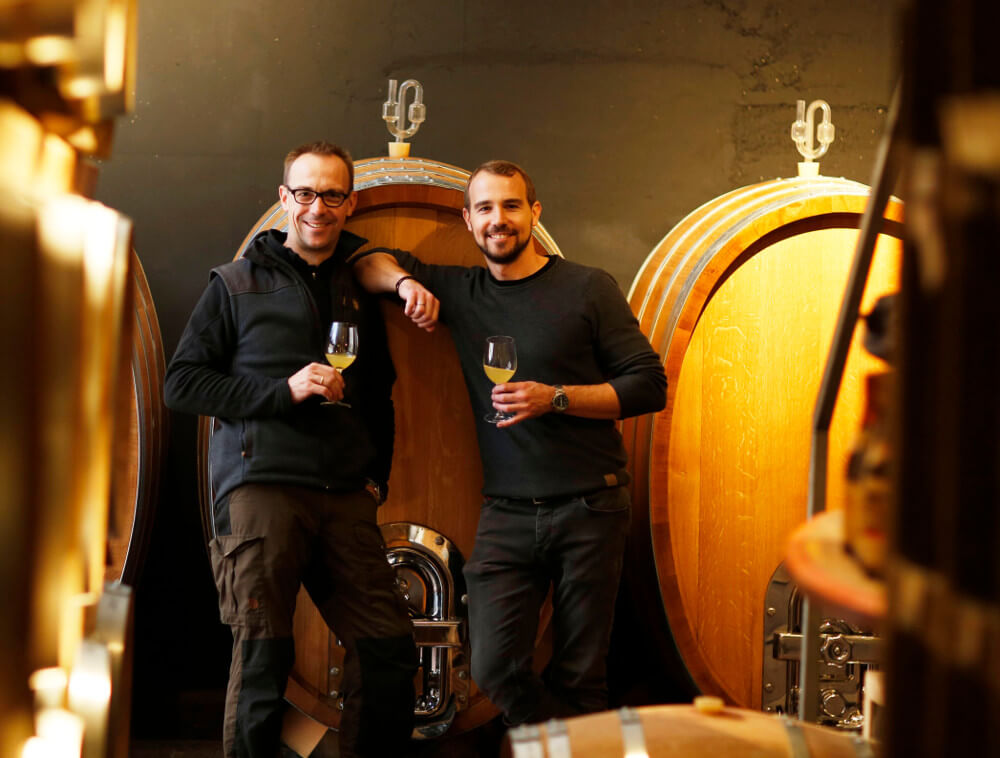 Hansjörg og Matthias Aldinger fra Weingård Aldinger