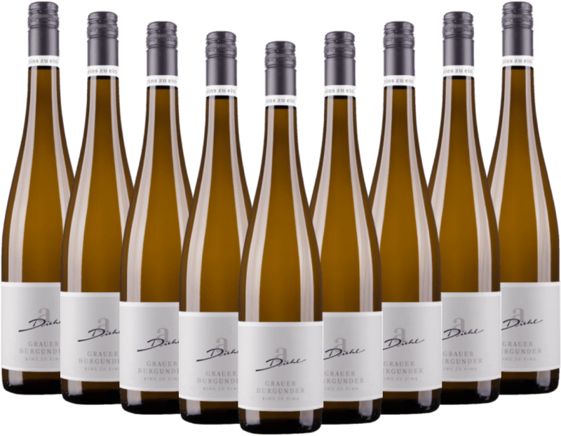 9er Vorteils-Weinpaket - Grauer Burgunder eins zu eins Kabinett - A. Diehl