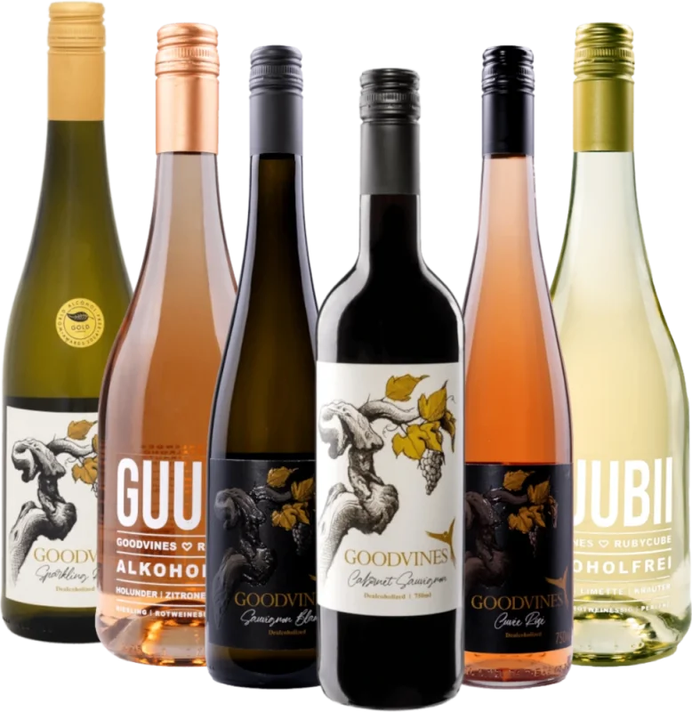 Premium utvalg av alkoholfrie nytelsesøyeblikk fra Goodvines – 6x prøvepakke