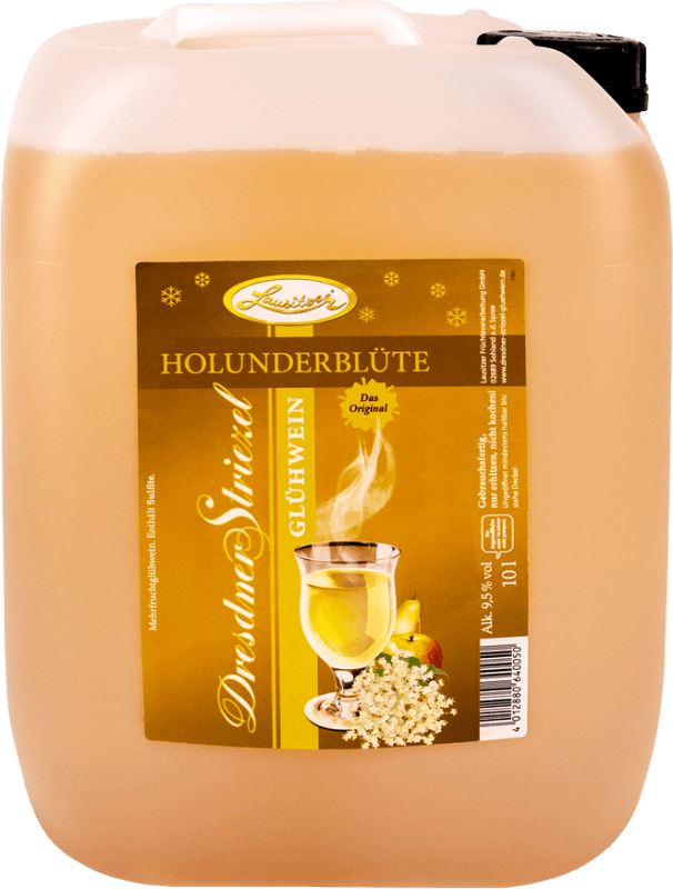 Dresdner Striezel Gløgg Fliederblomst 10 l kanister - Lausitzer