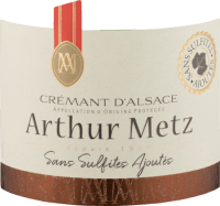 Vorschau: Cremant D´Alsace Brut ohne Sulfite - Arthur Metz