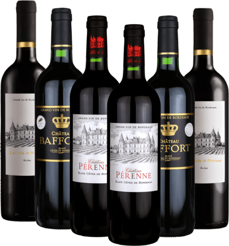 Høyt premiert Bordeaux-viner fra Château Pérenne - 6 x eksklusivt introduksjonspakke