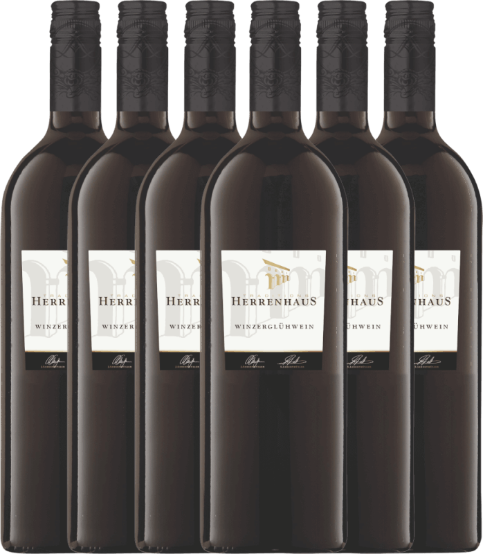 6er Paket - Roter Herrenhaus Glühwein 1,0 l - Lergenmüller