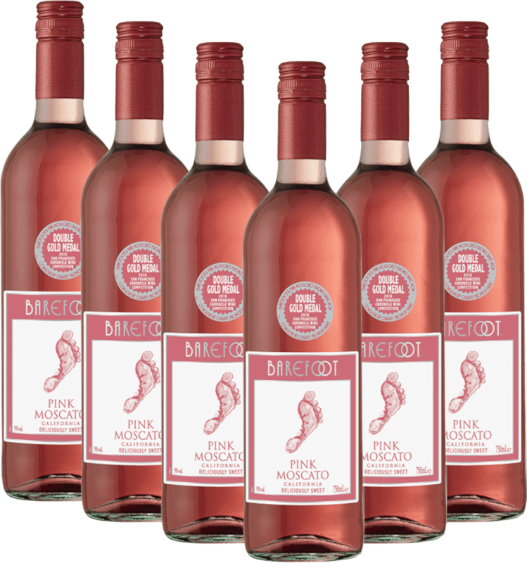 6er Vorteilspaket - Pink Moscato - Barefoot