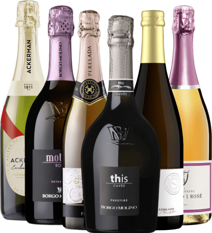 Sprudlende variasjon til å skåle med - 6x prøvepakke