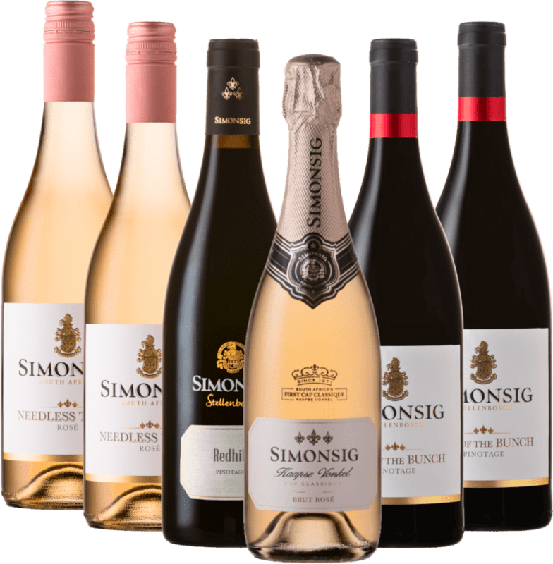 Pinotage i alle fasetter av Simonsig - 6x introduksjonspakke