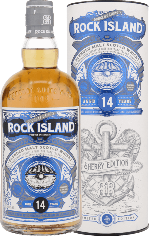 Rock Island Sherry 14 Years Old Island Blended Malt in GP - Douglas Laing