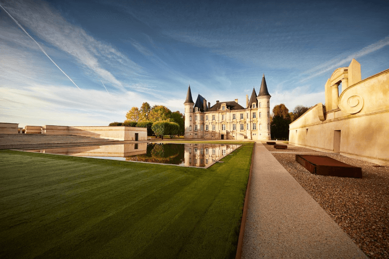 Utsikt over Château Pichon Longueville-Baron