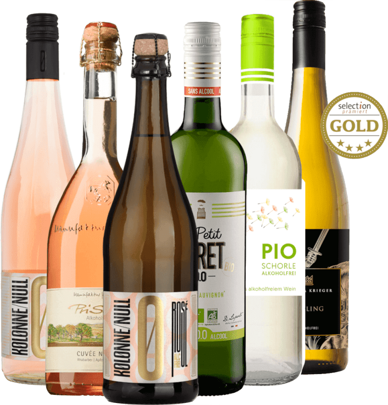 smakspakke med 6 alkoholfrie viner - 100 % nytelse uten dårlig samvittighet