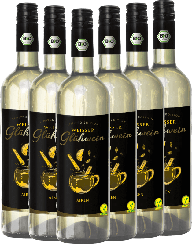 6x Vorteils-Weinpaket Weißer Glühwein Airen Bio - P&P Weine