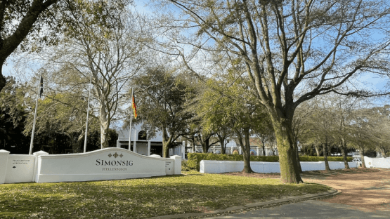 Inngang til vingården Simonsig