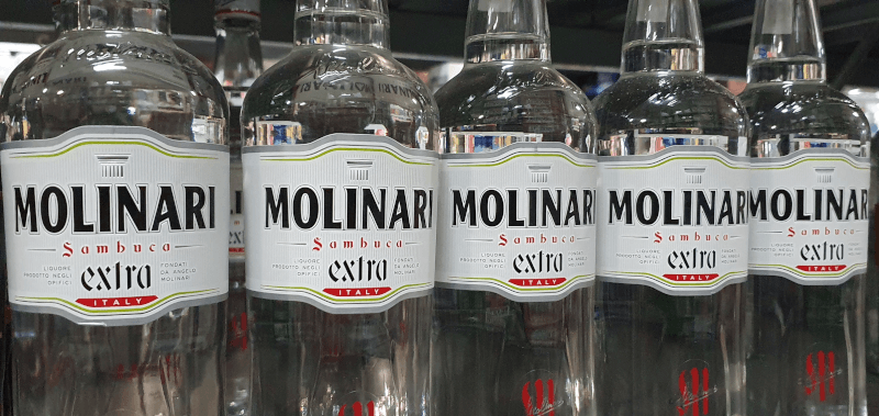 Molinari Sambuca-flasker