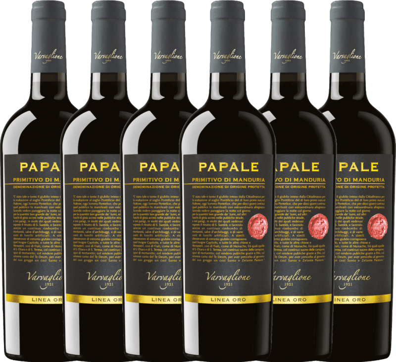 6er Vorteils-Weinpaket - Papale Linea Oro Primitivo di Manduria - Varvaglione
