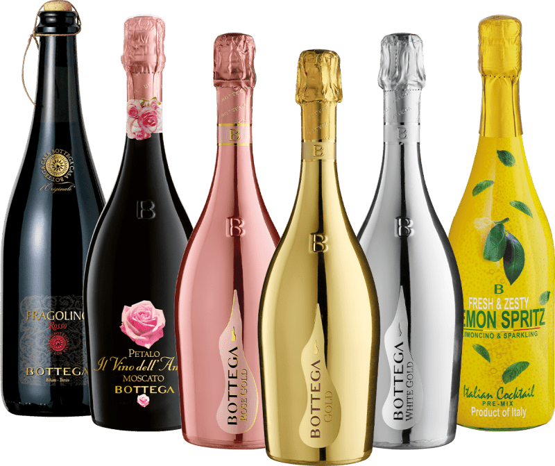 Sprudlende nytelse fra Bottega - 6x prøvesett