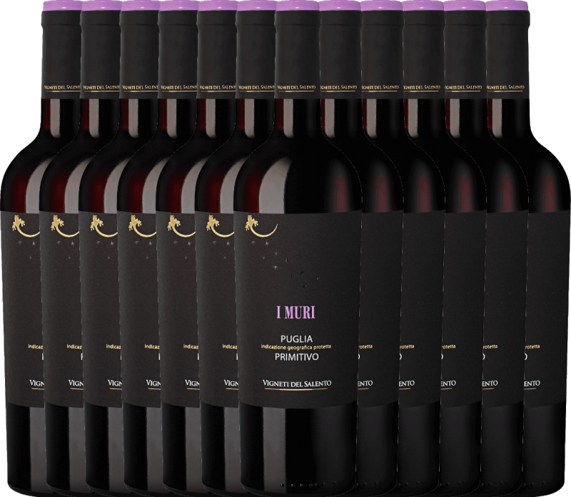 12er Vorteilspaket - I Muri Primitivo Puglia IGP - Vigneti del Salento