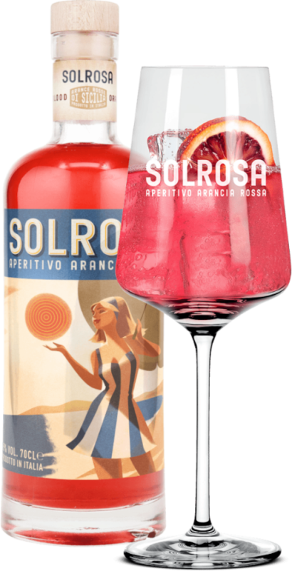 Aperitiff inkl. glass – Solrosa