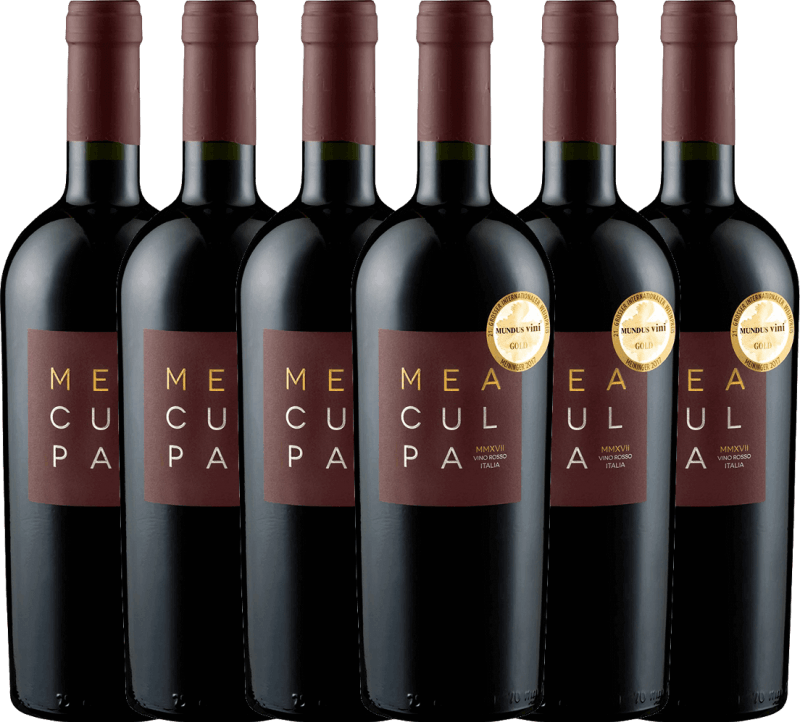 6er Vorteils-Weinpaket - MEA CULPA Vino Rosso Italia - Cantine Minini