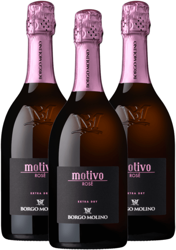 3er Vorteils-Weinpaket - Motivo Rosé extra dry - Borgo Molino