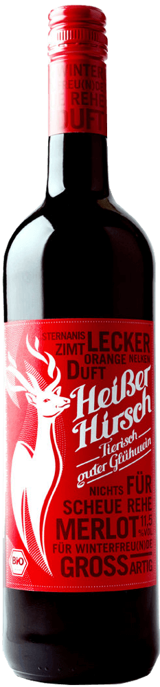 Vorschau: 6er Mixpaket - Bio-Glühwein rot & weiß - Heißer Hirsch