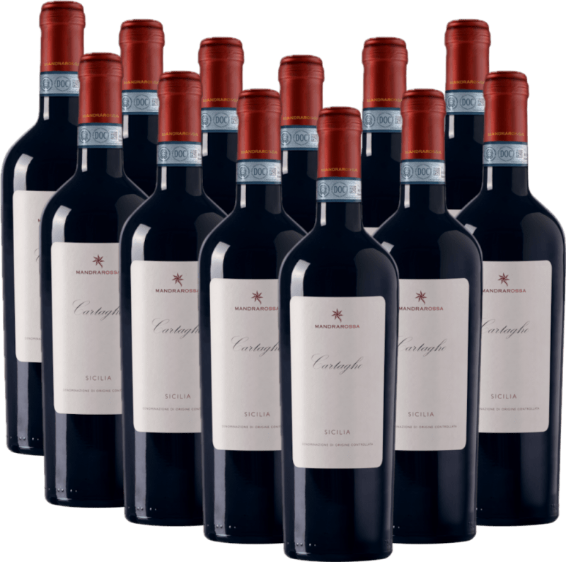 Pakke med 6 viner Mandrarossa Cartagho - Cantine Settesoli