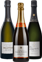 Glamorøse øyeblikk med boblende champagne - 3x smakspakke