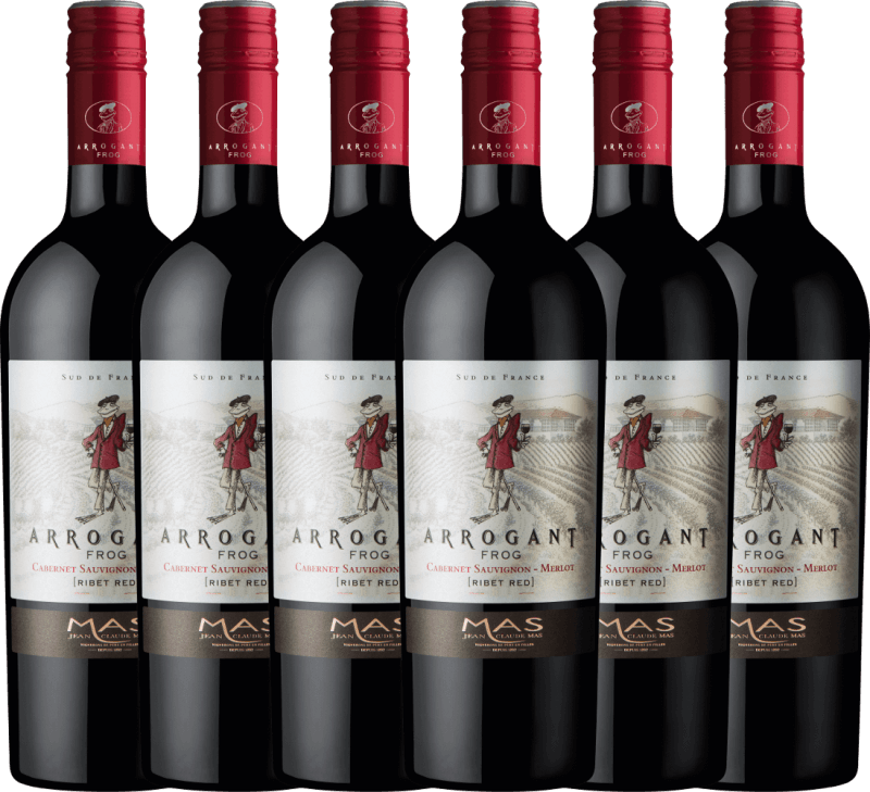 6er Vorteilspaket Ribet Red Cabernet Sauvignon Merlot - Arrogant Frog