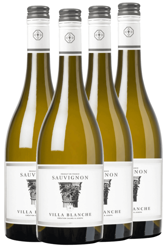 4x Vorteils-Weinpaket Villa Blanche Sauvignon Blanc IGP - Calmel & Joseph
