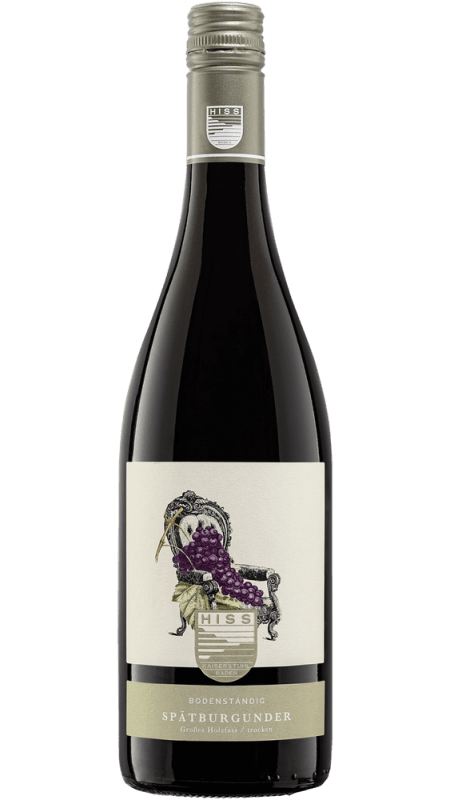 Bodenständig Spätburgunder im Eichenfass trocken - Weingut Hiss