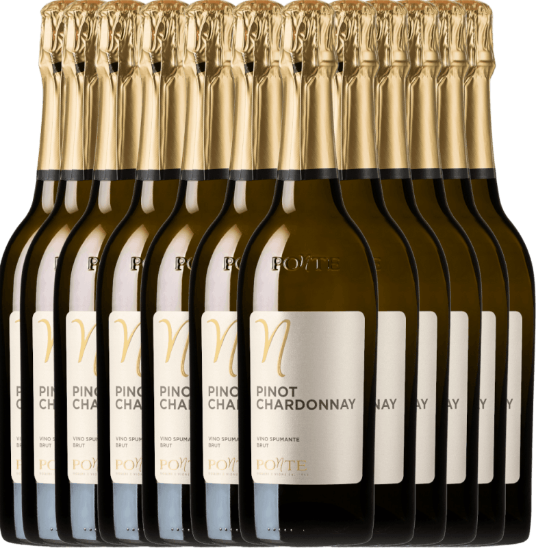 12er Vorteilspaket - Pinot Chardonnay Brut - Ponte