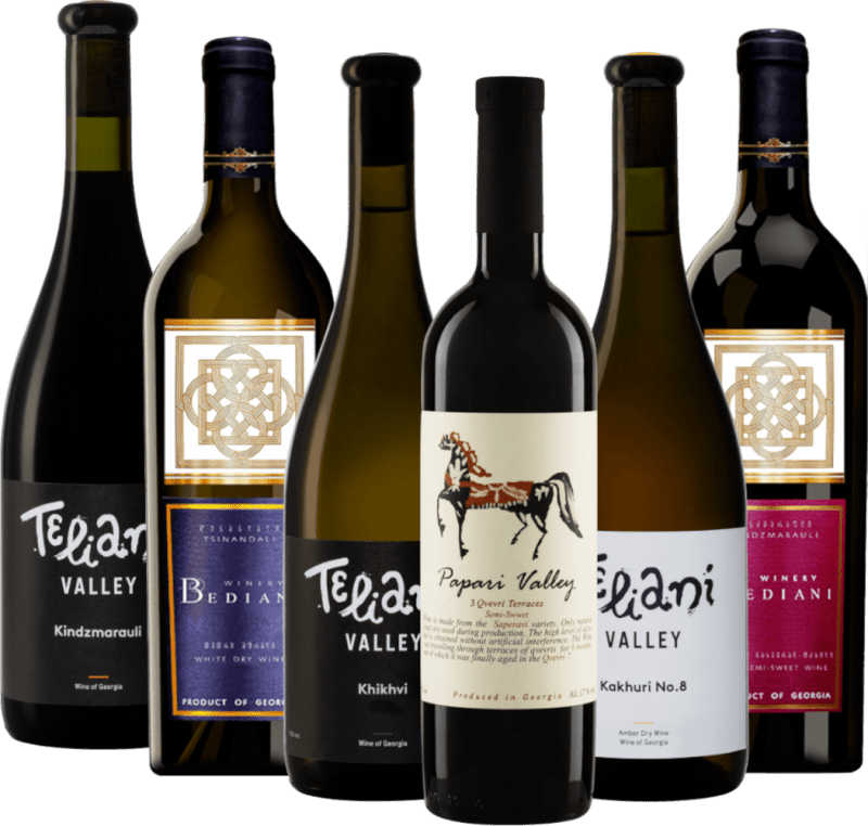 Viner fra vinkulturens vugge Georgia - 6x smakepakke