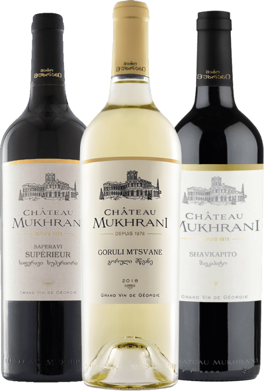 Château Mukhrani Premium Utvalg - 3x smakepakke fra Georgia