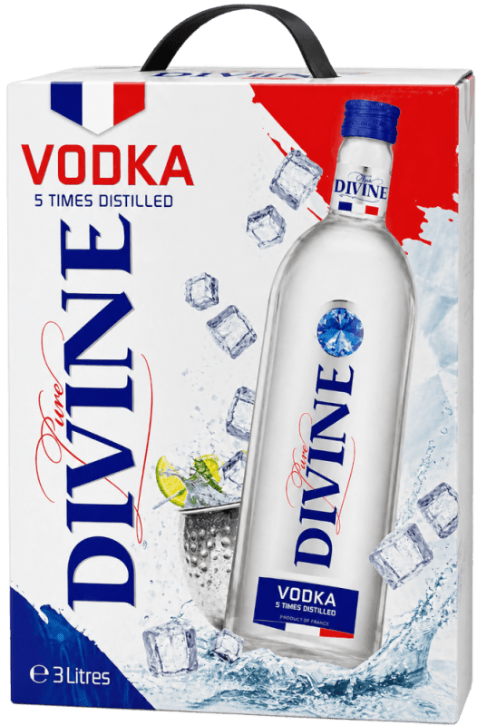 Divine Vodka 3 l Bag in Box - Les Grands Chais de France