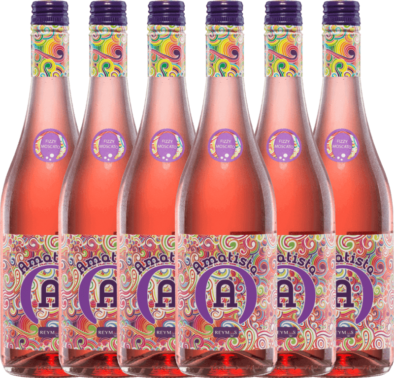6er Vorteils-Weinpaket - Amatista Moscato Rosado Frizzante - Anecoop