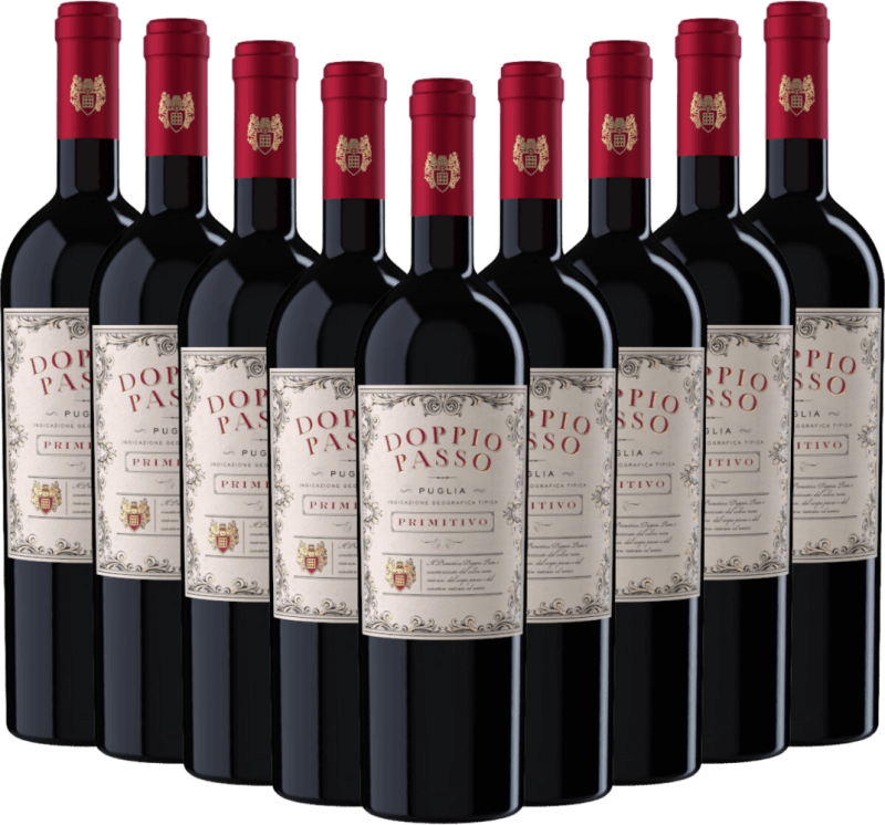 9er Vorteils-Weinpaket - Doppio Passo Primitivo Puglia IGT - CVCB