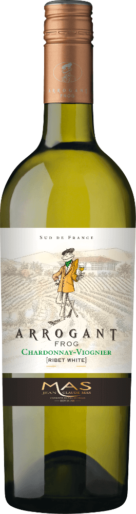 Vorschau: 6er Vorteils-Weinpaket - Ribet Blanc Chardonnay Viognier - Arrogant Frog