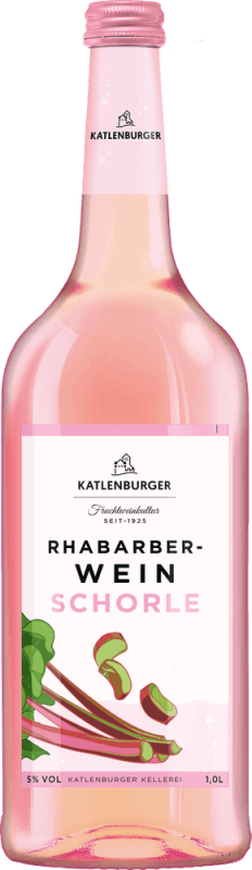 Fruchtweinschorle Rhabarber 1 l - Katlenburger Kellerei