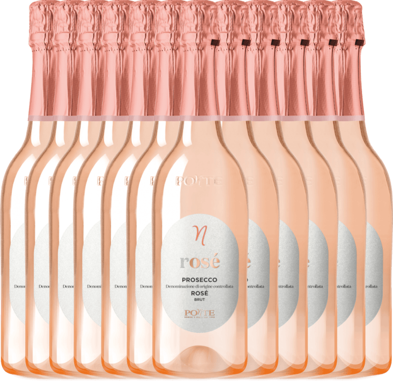12er Vorteilspaket - Prosecco Spumante Rosé Brut DOC - Ponte
