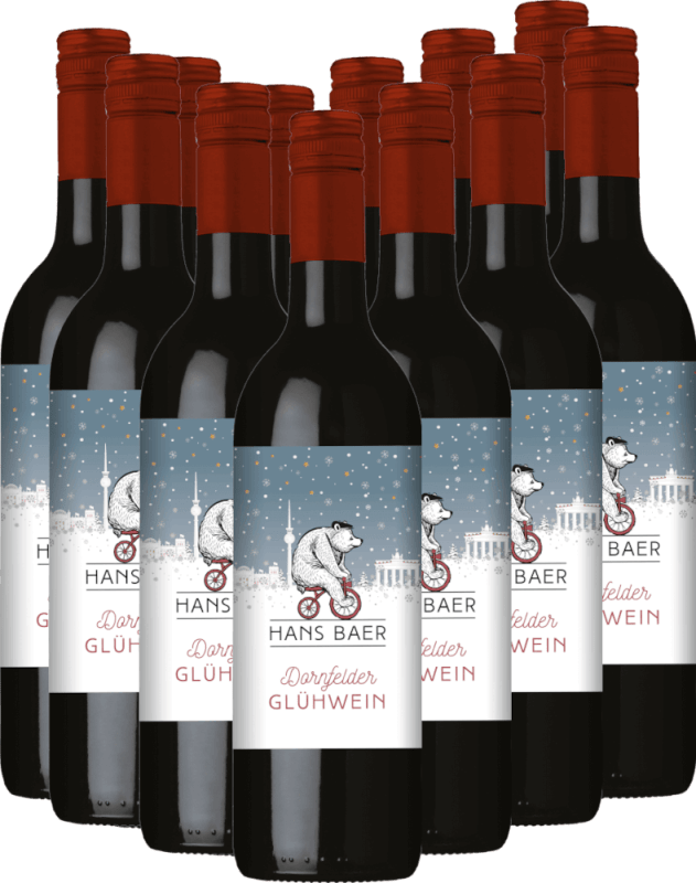 12x Vorteils-Weinpaket Dornfelder Glühwein - Hans Baer