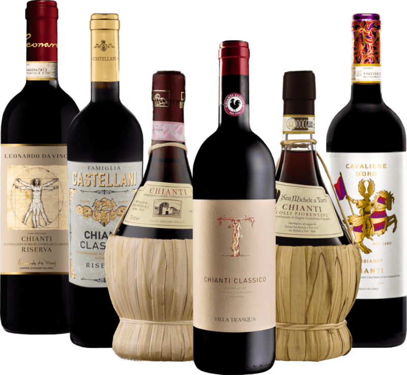 Pure Tuscany - Våre favorittviner fra Chianti i en pakke med 6 smaksprøver