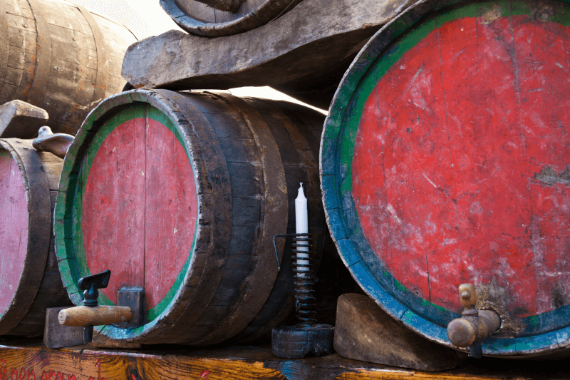 Barbera Wine Barrels