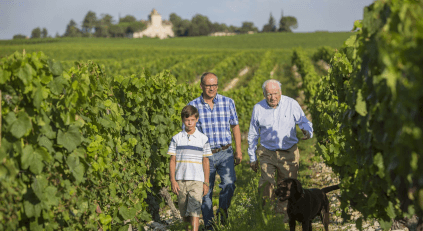 Tre generasjoner av familien Vigouroux