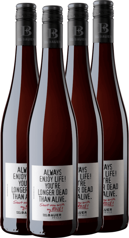 4x Vorteils-Weinpaket Enjoy Rosé trocken - Emil Bauer