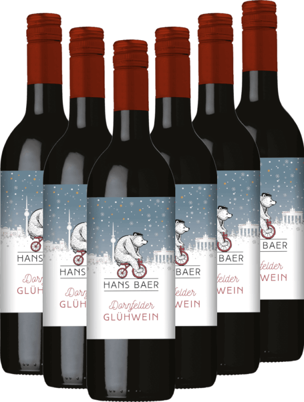 6x Vorteils-Weinpaket Dornfelder Glühwein - Hans Baer