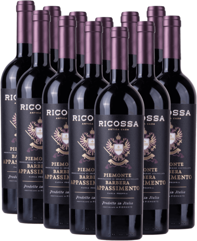 12er Vorteils-Weinpaket - Barbera Appassimento DOC - Ricossa