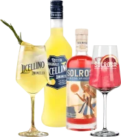 Vorschau: Sprudlende sommer med Licellino & Solrosa - 2x prøvepakke inkl. 2 glass