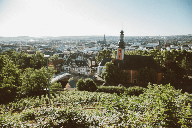 Blick auf die Weinstadt Bad Kreuznach Blick auf die Weinstadt Bad Kreuznach