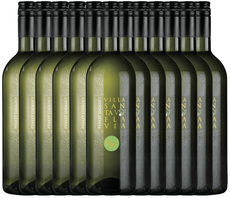 12er Paket Pinot Grigio 1,0 l - Villa Santa Flavia