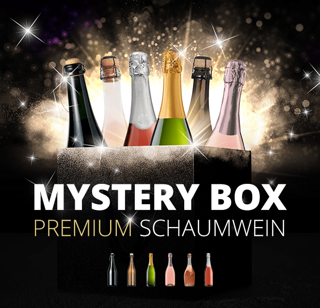 6er Premium Mystery Box - Mousserende overraskelse med musserende viner fra VINELLO