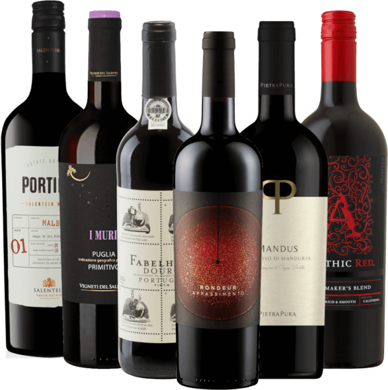 VINELLOs beste rødviner - 6x bestselger-pakke