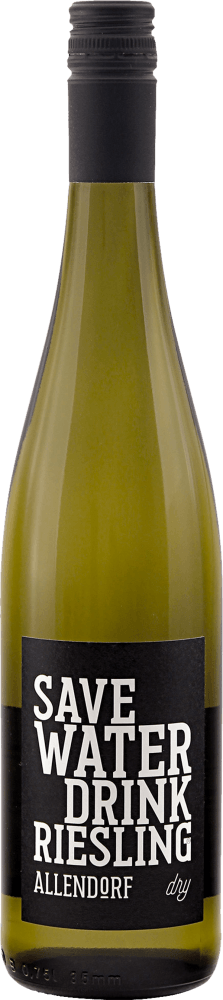 Vorschau: Save Water drink Riesling dry - Fritz Allendorf - 12x Vorteilspaket